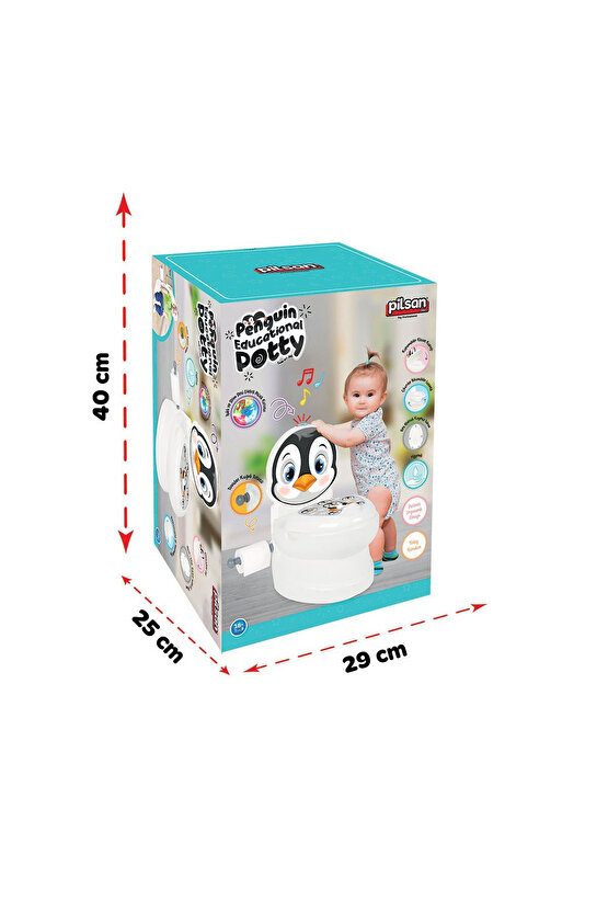 Sesli Işıklı Sifon Sesi Bebekler ve Çocuklar İçin Eğitici Tuvalet Eğitimi Klozet Hazneli Lazımlık