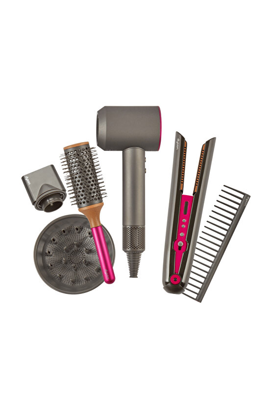 Oyuncak Saç Kurutma Sesli Işıklı Gerçek Hava Üfleme Özellikli Eğitici Oyuncak Bakım Aktivite Seti