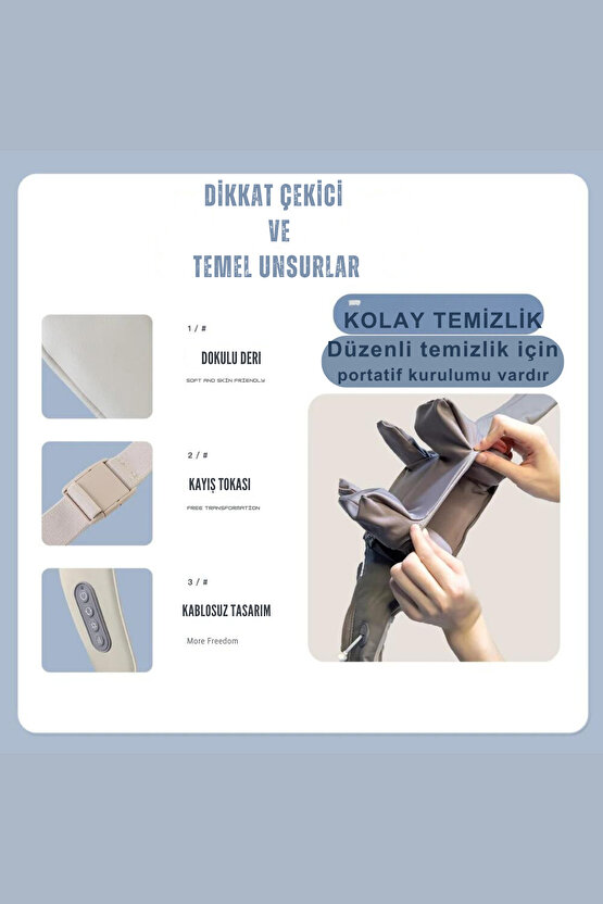 İnsan Eli Hissi Veren Şarjlı Masaj Aleti Ovmalı, Boyun, Sırt Ve Bacak Kablosuz Masaj Cihazı