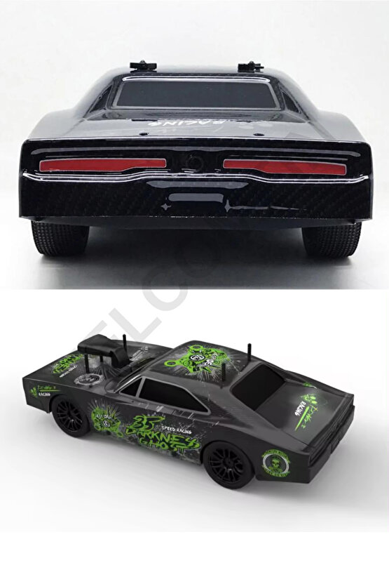 Oyuncak 2.4Ghz Uzaktan Kumandalı Ghost Rider Şarjlı 25 Km Hız Yapan Dev Boy 42cm RC Araba
