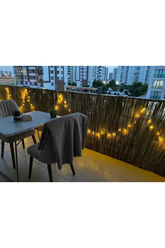 Doğal Hasır Kamış Çit 1 X 2,50 bahçe çiti gölgelik balkon çiti