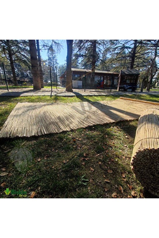 220CM Yükseklik X 300CM Genişlik Doğal Bambu Kamış Hasır Çit Dekoratif Bahçe Balkon ve Duvar Çiti .