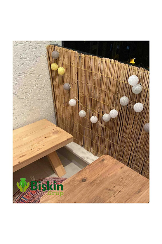 50cm x 250cm Doğal Bambu Kamış Çit Deokarsyon ,Bahçe ve Balko Çiti