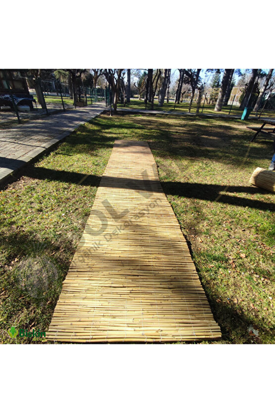 1x5 Kamış Hasır Doğal Dekoratif Çit - İç ve Dış Mekan İçin