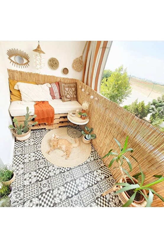 1,50 Metre X 5 Metre Bambu Kamış Hasır Bahçe Çiti