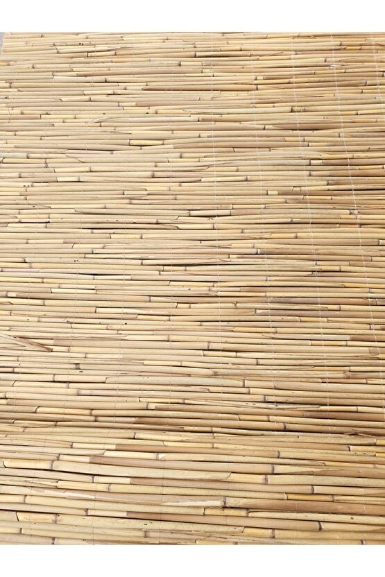 Doğal Kamış Hasır Çit 2m X 5m Doğal Bambu -bahçe Çiti - Gölgelik Hasır -tavan Dekorasyon