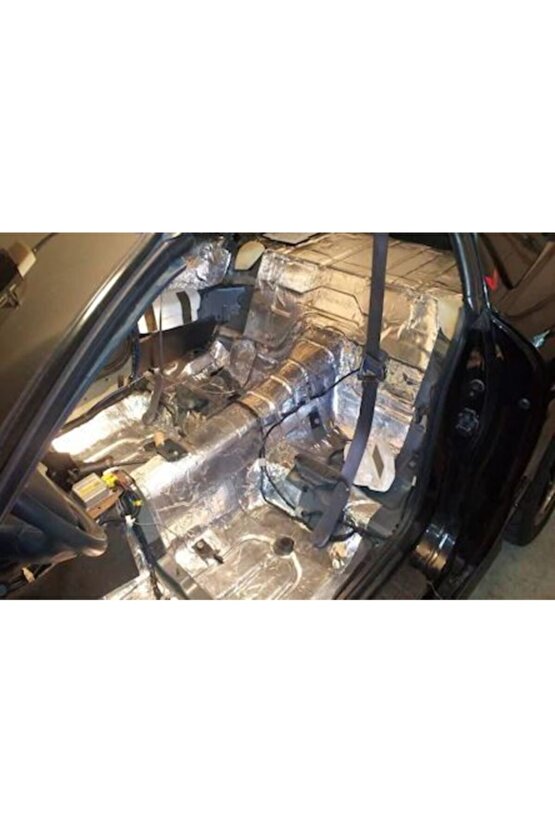 6mm- 100x100cm Alüminyum Folyolu Kendinden Yapışkanlı Oto Ses Ve Isı Yalıtım Malzemesi 6-mm 100x100