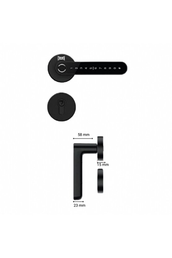KD050-50-130 Elektronik Akıllı Kapı Kilidi – Parmak İzli, Kartlı, Şifreli