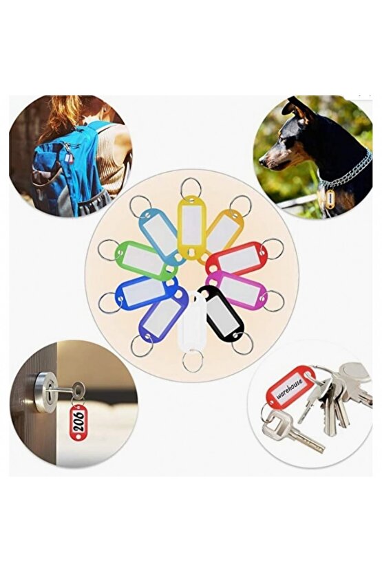 Plastik Anahtarlık Mavi 100lü Paket