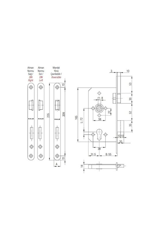 Alman Silindirli Kilit 150