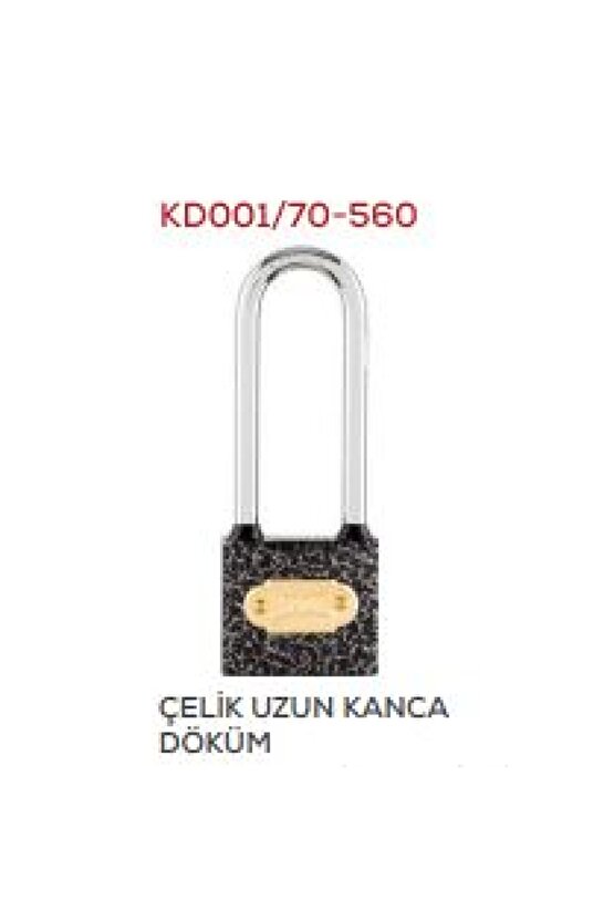 Döküm Asma Kilit 60 Mm Uzun Kanca Blisterli K