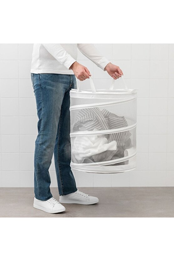 Çamaşır Sepeti Oyuncak Sepeti 79 Lt 9 Kg Kapasiteli Çap: 45 Cm Yükseklik: 50 Cm