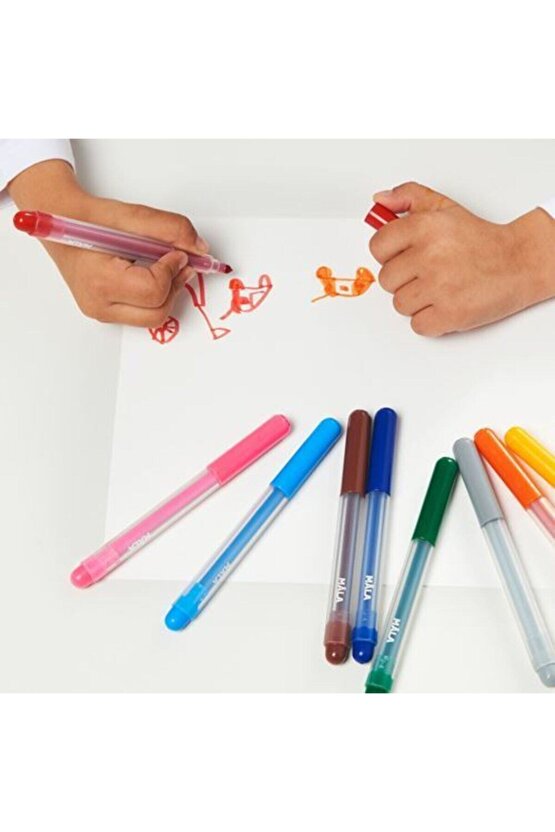 24 Adet Keçeli Kalem Boya Kalem Seti
