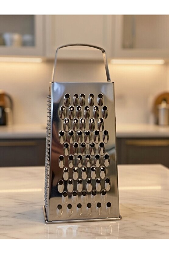 2li Çırpıcı+Çelik Rende+Çelik Sarımsak Ezici 3Lü Set Pratik Mutfak Gereçleri