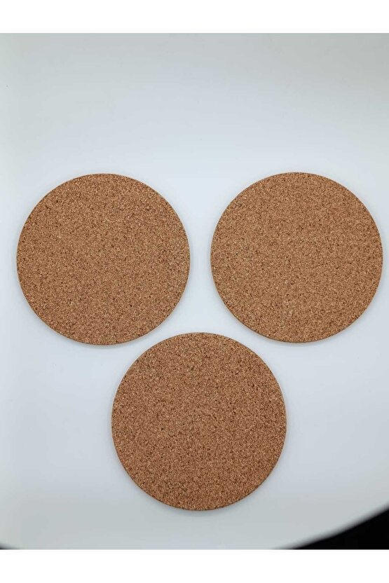 3 Adet Mantar Nihale Çap: 19 cm İkea 3 lü Tencere Tava Altı Nihale Kahverengi