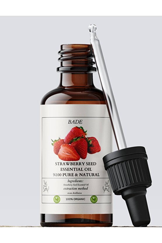 Çilek Esansiyel Uçucu Koku Yağı Difüzör Esansı Buhurdanlık Aromaterapi Yağı 10ml