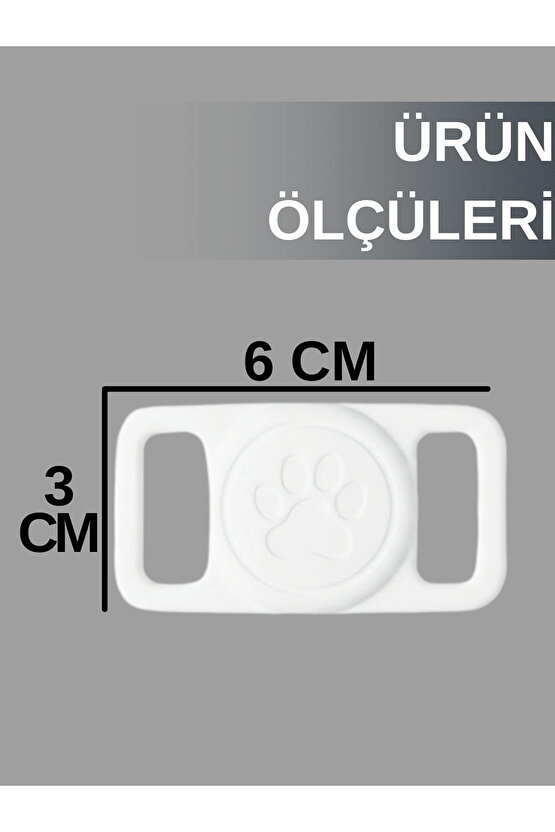 Boş Airtag Yuvalı Kedi Köpek Tasması Evcil Hayvan Pet Takip Cihazı Silikon Yaka Kılıfı Şık Tasarım