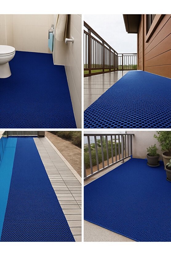 Bal Petek PVC Paspas Islak Zeminlerde Kaydırmaz İç Dış Mekan Banyo Duş Lavabo Havuz Kenarı Halısı