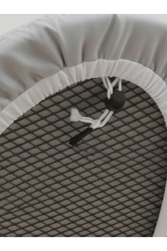 Yanmaz Ütü Masası Kılıfı Hızlı Ütü Kılıfı Örtü Gri 55x145