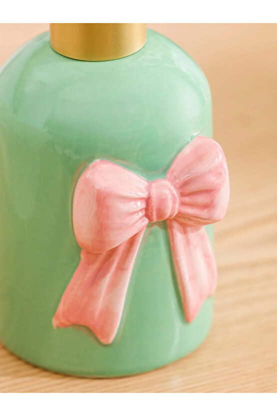 Karışık Fiyonk Desenli Seramik Sıvı Sabunluk