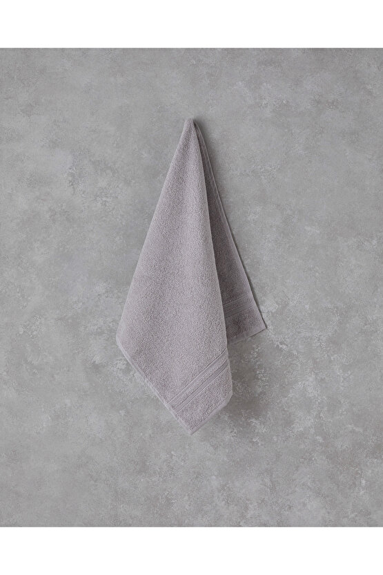 Pure Basic Pamuk Yüz Havlusu 50x90 cm Gri