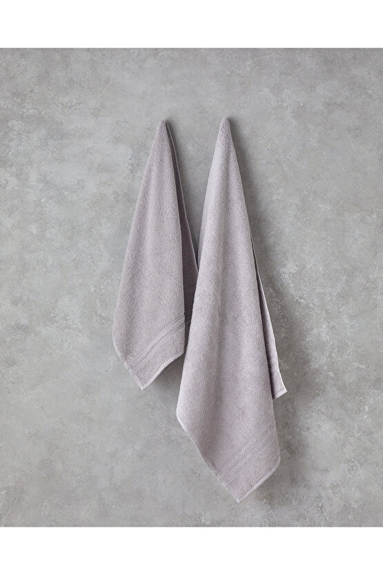 Pure Basic Pamuk Yüz Havlusu 50x90 cm Gri