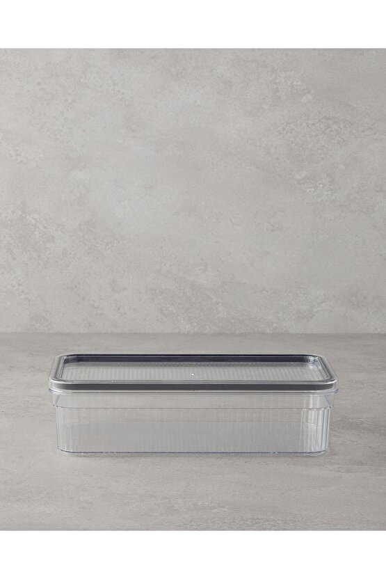 Fleur Plastik 3Lü Mutfak Düzenleyici 850 Ml – 850 Ml – 1,80 L Şeffaf