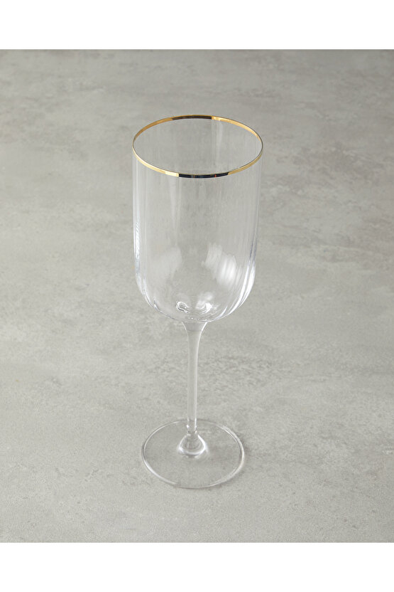 Bridgette Cam 6lı Kadeh 350 ml Gold