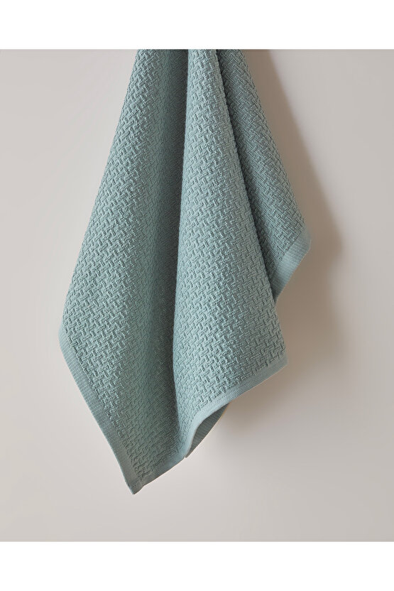 Grid Pamuk Yüz Havlusu 50x70 cm Koyu Yeşil