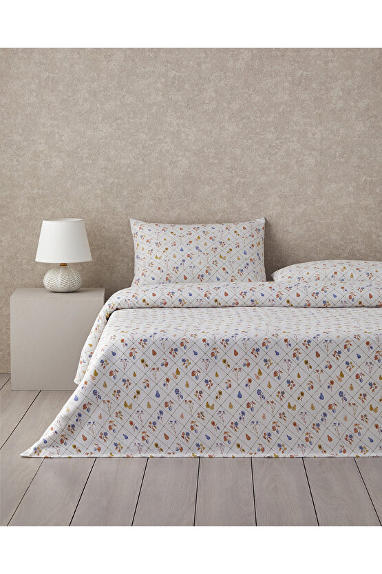 Pear Garden Baskılı Çift Kişilik Pike Takımı 200x220 cm Yeşil