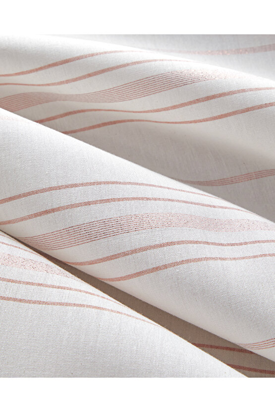 Crystal Vibe İpliği Boyalı Çift Kişilik Çarşaflı Nevresim Takımı 200x220 cm Pembe