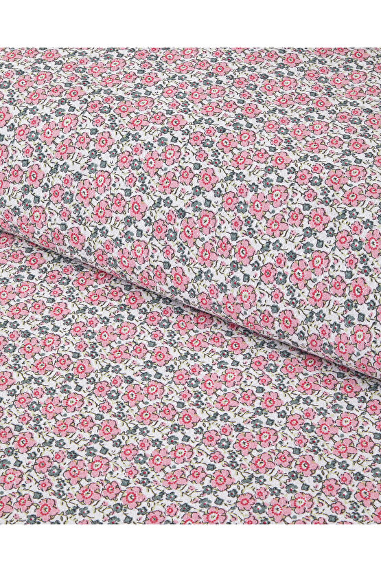 Bright Floral Ecosoft Çift Kişilik Pike 200x220 cm Pembe