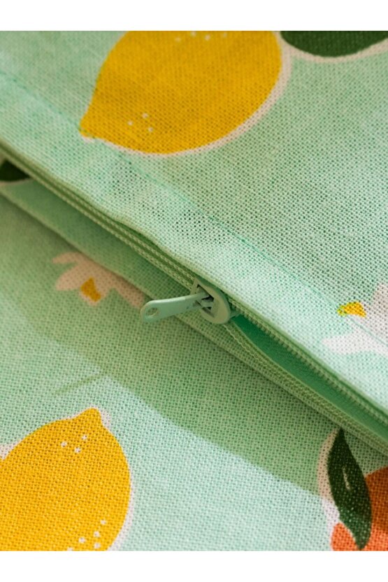 LCW HOME Yeşil Baskılı Kırlent Kılıfı 45x45 cm