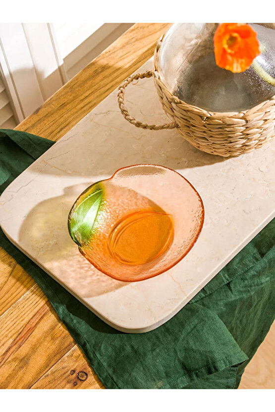 LCW HOME Turuncu Desenli Cam Çerezlik 14 cm