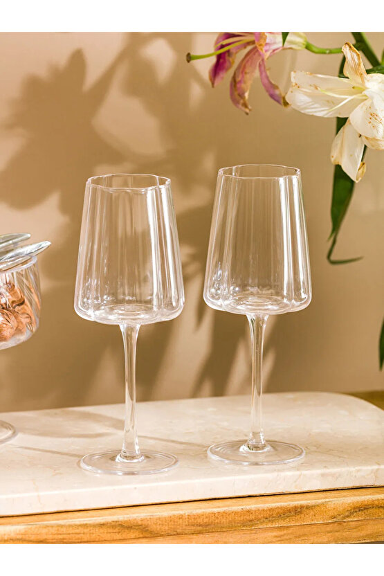 LCW Renksiz Cam Ayaklı Su Bardağı 2li 330 Ml