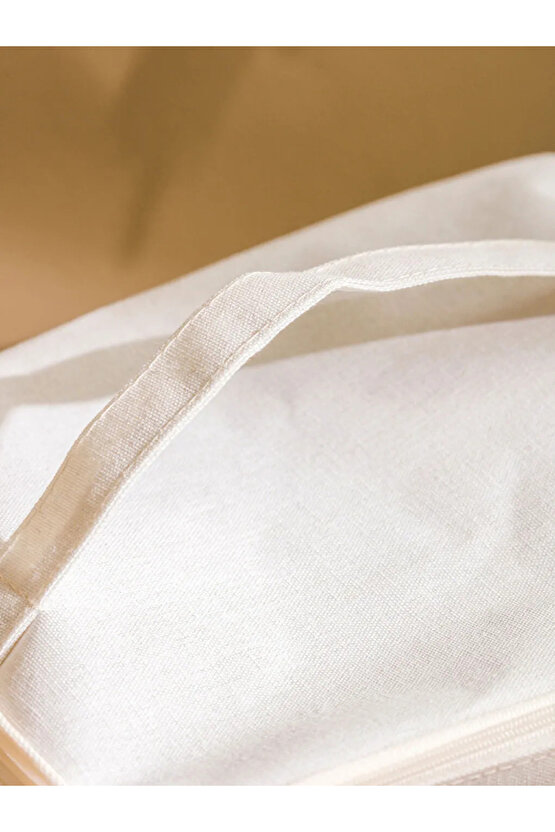 LCW HOME Beyaz Fermuarlı Hurç 25 cm