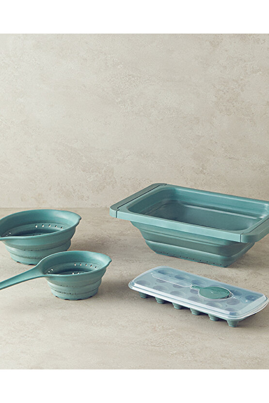 Mixed Shapes Plastik Mutfak Gereci Yeşil