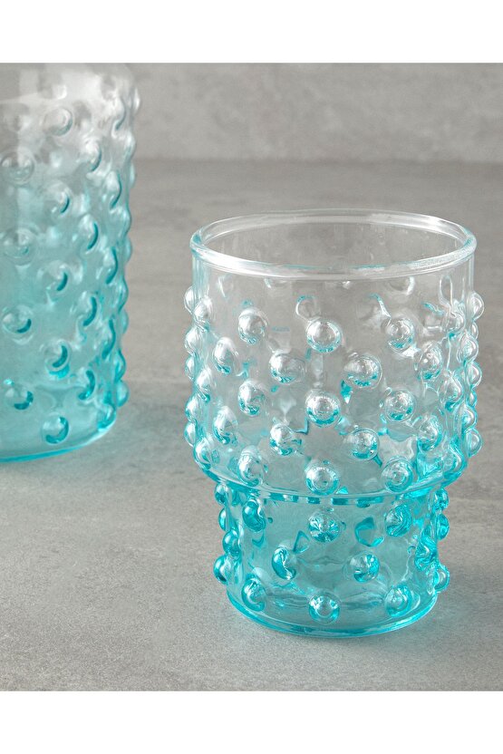 Bubbles Cam Başucu Sürahi 1150 ml Mavi