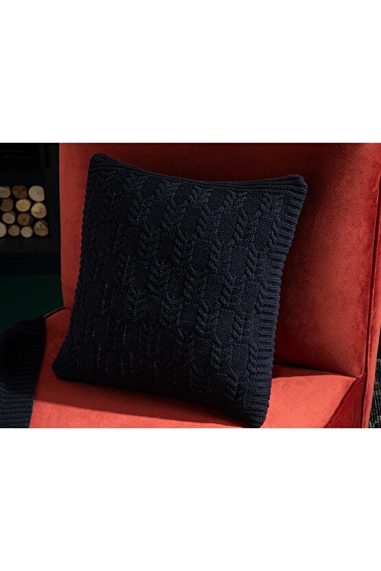 Gemma Husa Tricotaj Pentru Pernuta 40x40 Cm Bleumarin