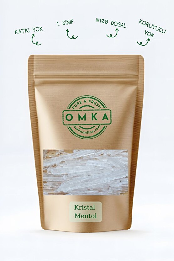 Kristal Mentol Saf – 50 gr | Yoğun Ferahlatıcı, Katkısız ve Doğal