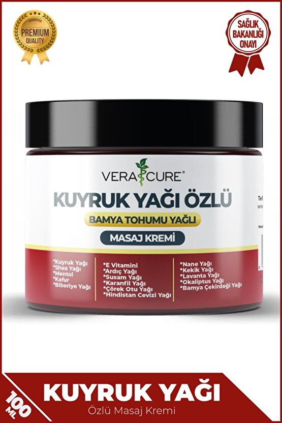 Kuyruk Yağı Özlü Bamya Tohumu Yağlı Krem (100ML) %100 Doğal Özel Formül