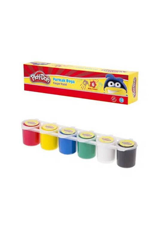 Parmak Boyası 6 Renk X 25 Ml Paletli Kap