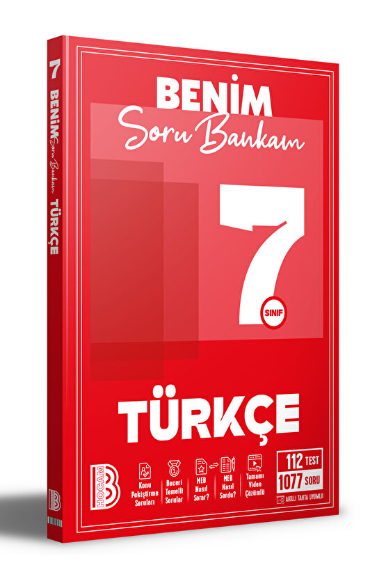 7. Sınıf Türkçe Benim Soru Bankam  Kolektif  Benim Hocam Yayınları  9786255847133