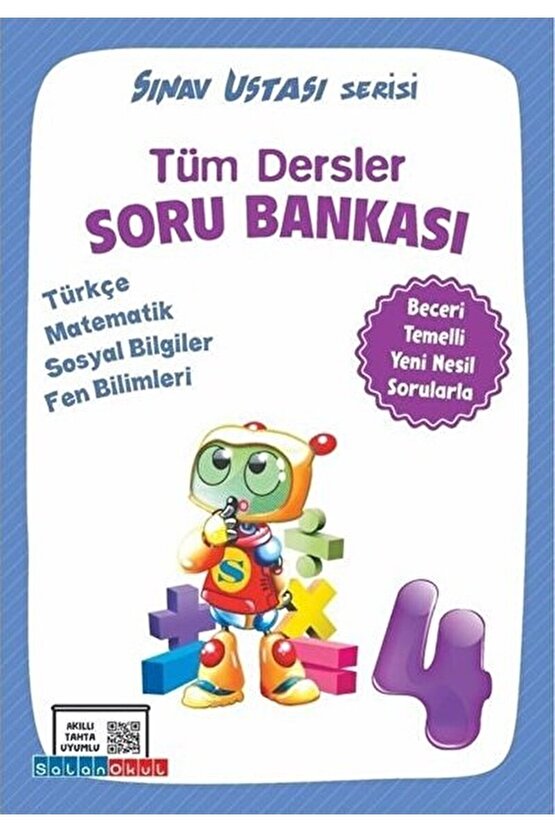 4. Sınıf Tüm Dersler Sınav Ustası Serisi Soru Bankası  Kolektif  Salan Yayınları  9786058036598