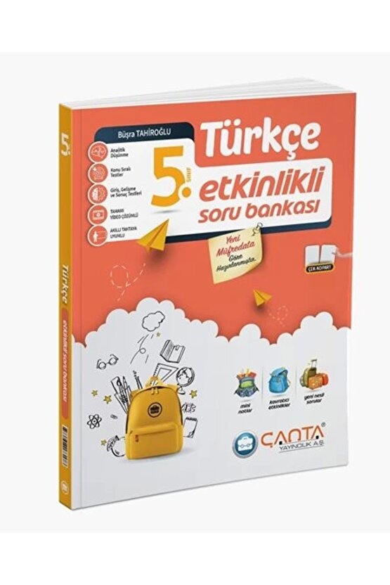 Çanta Yayınları 5. Sınıf Türkçe Etkinlikli Kazanım Sıralı Soru Bankası