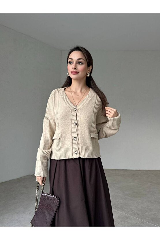 Kadın Kısa Triko Hırka