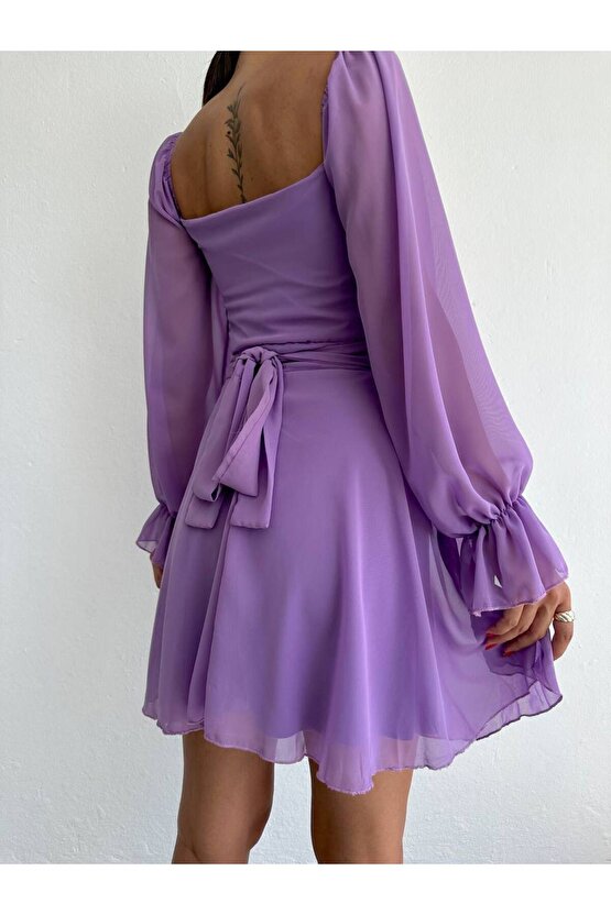 ŞİFON KUMAŞ ELBİSE