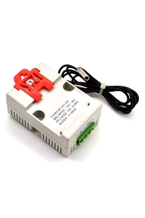 Endüstriyel pH ve Sıcaklık Transmitteri - 4-20mA Çıkışlı Sensör Modülü (0-14pH)