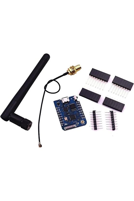WEMOS D1 Mini Pro 16MB ESP8266 WiFi Geliştirme Kartı CP2104 USB Antenlİ Arduino IDE Uyumlu