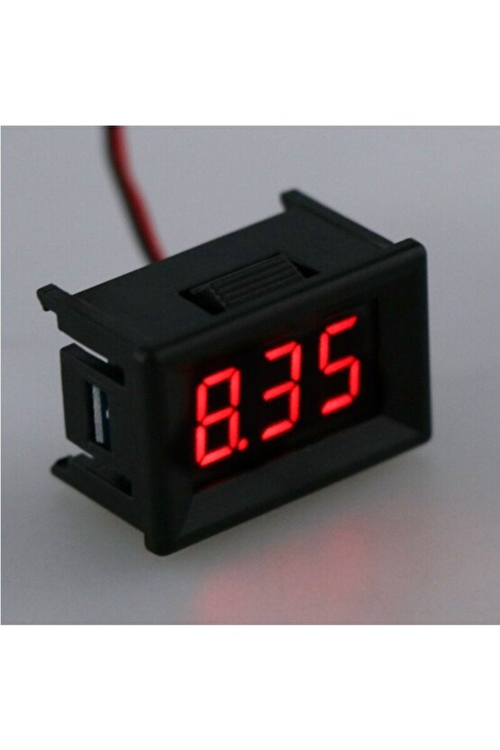 DC 2.4V-30V 2 tel voltmetre Mini 0.36 dijital gerilim ölçer
